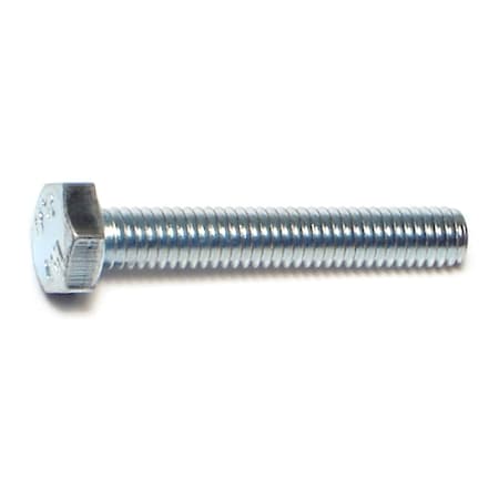 Midwest Fastener Class 8.8, M4-0.70 Hex Head Cap Screw, Zinc Plated Steel, 25 mm L, 50 PK 50403